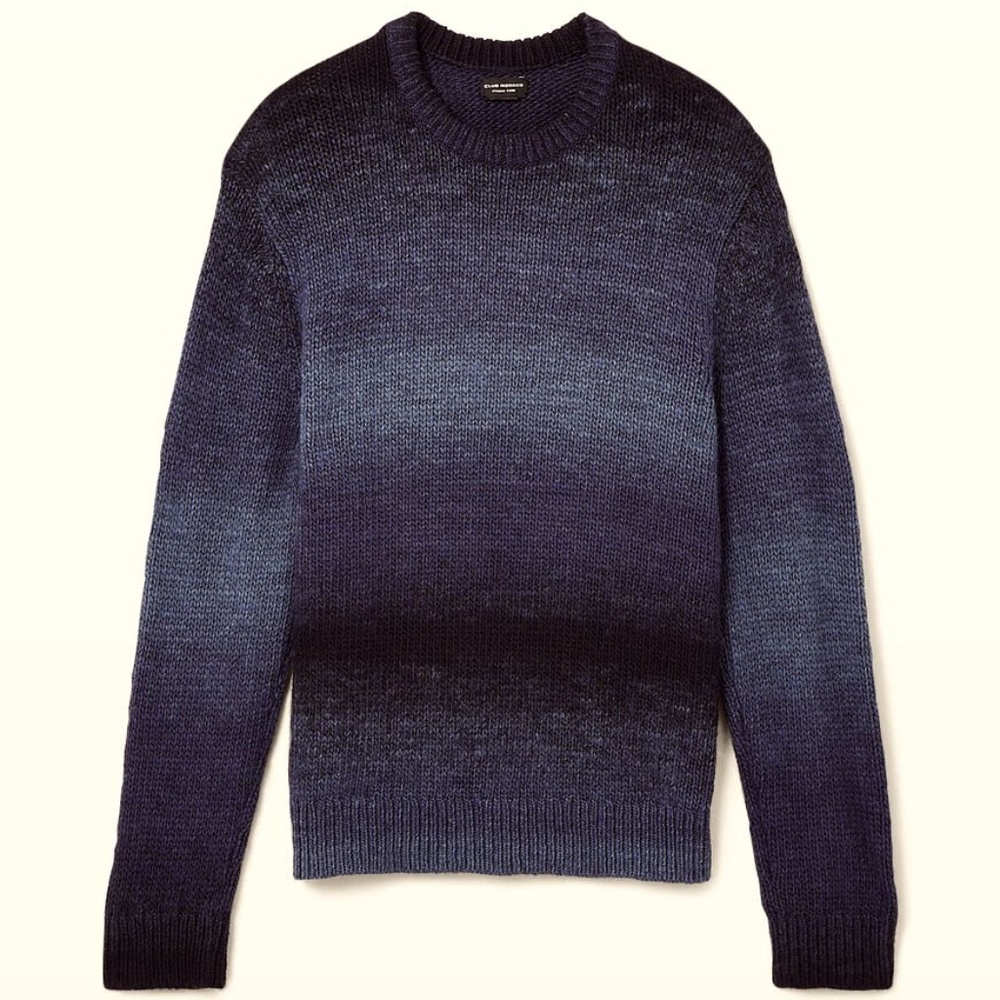 Ombré Crewneck - Brand ew - NEVER WORN - Navy Mix - Picture 4 of 4
